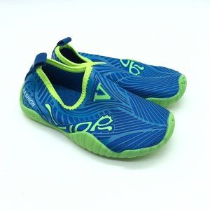 Cior Toddler Boys Girls Water Shoes Slip On Fabric Striped Blue Green 26 US 9.5